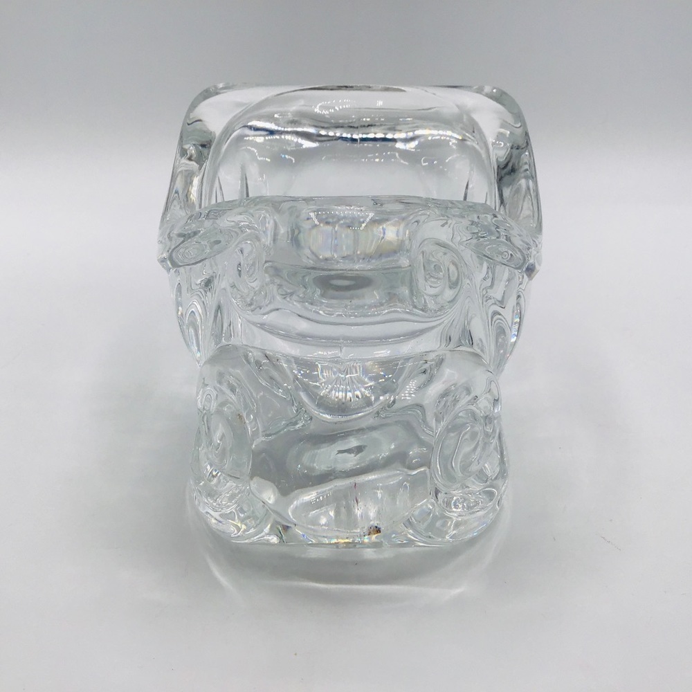 CRYSTAL Sleigh Votive Candle Holder Centerpiece Winter Christmas Holiday Table - Picture 5 of 7